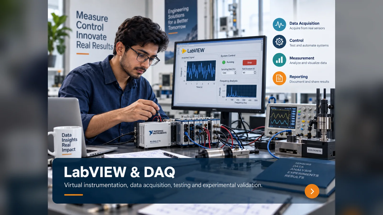 LabVIEW and DAQ service visual